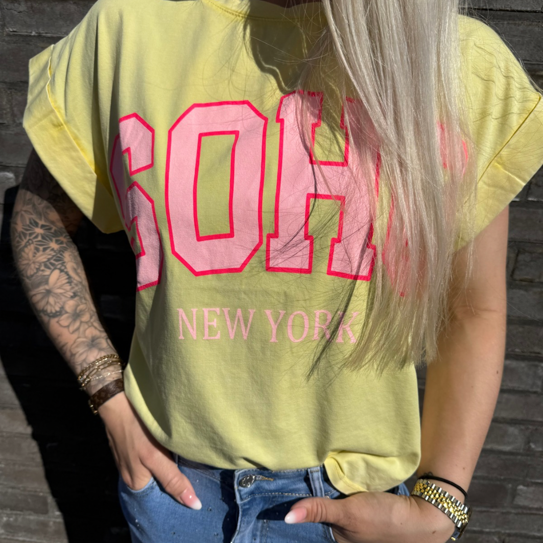 SOHO T-shirt geel