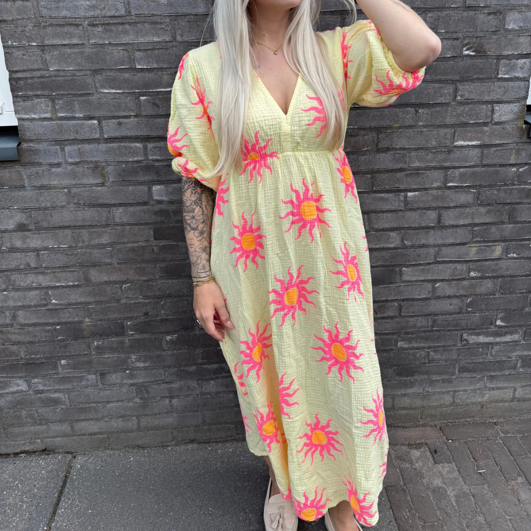 Maxi dress sunflower yellow