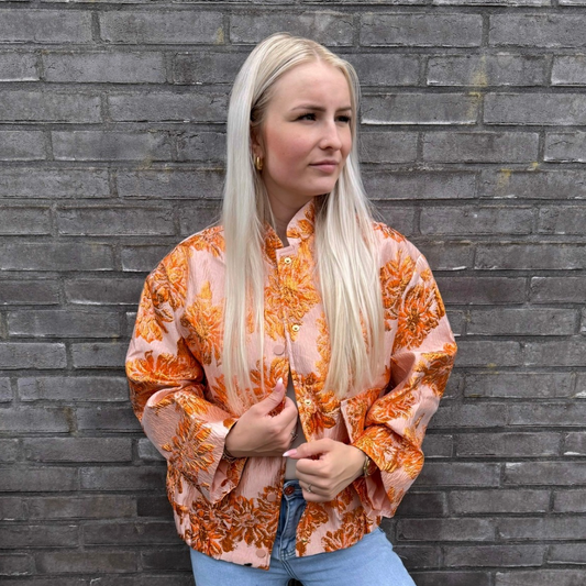 Jacket IVIVI flower orange