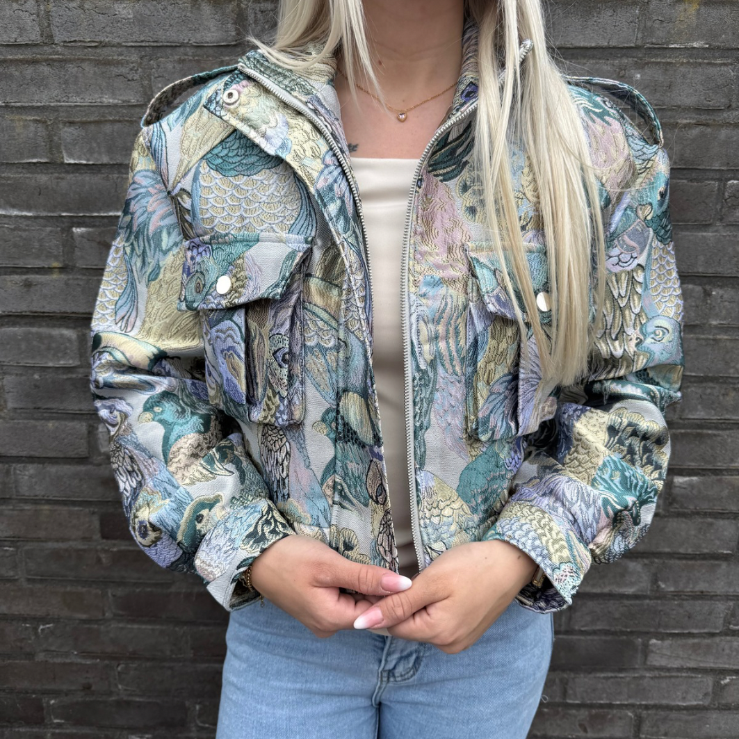 Ambika bomberjasje Goldy papegaai blauw