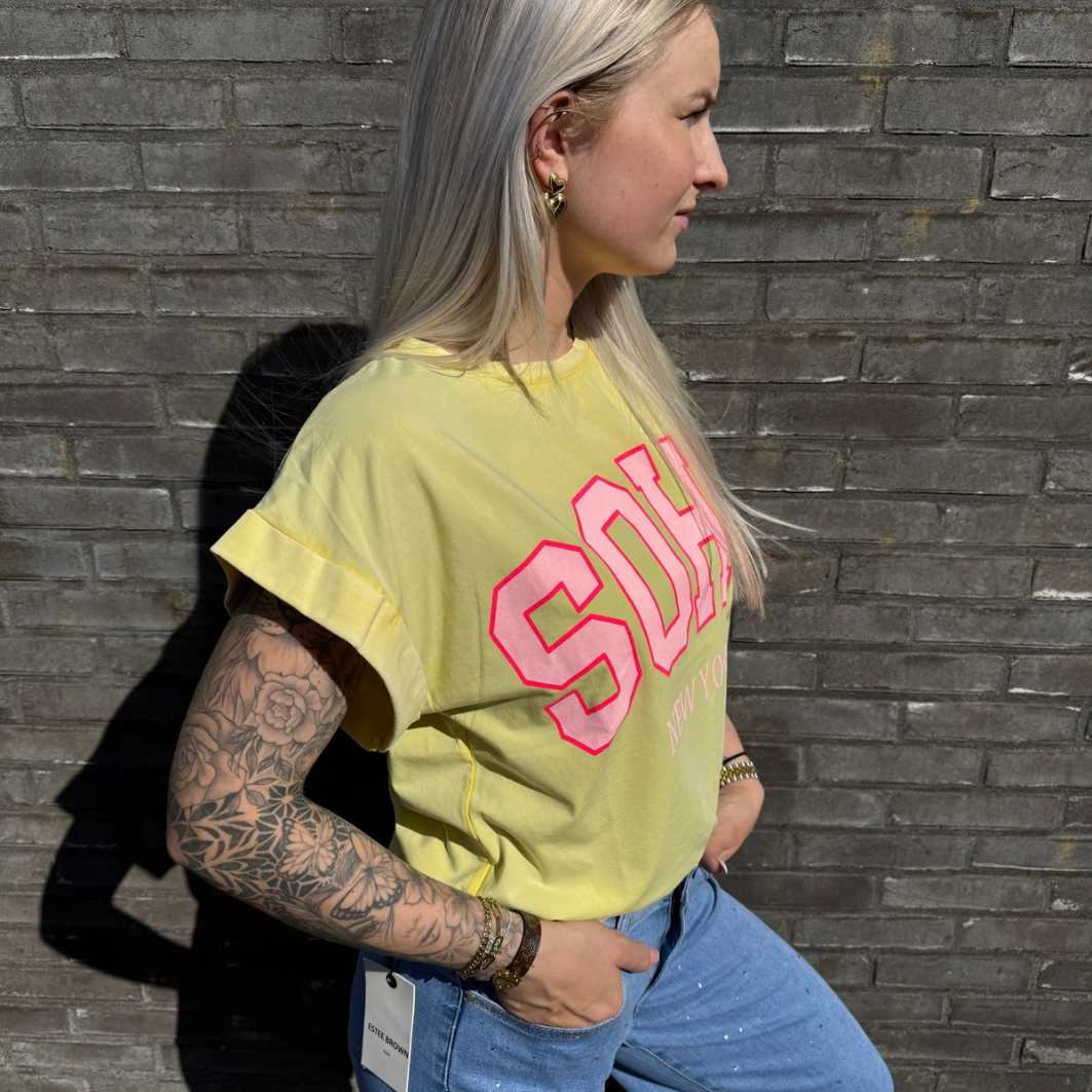 SOHO T-shirt geel