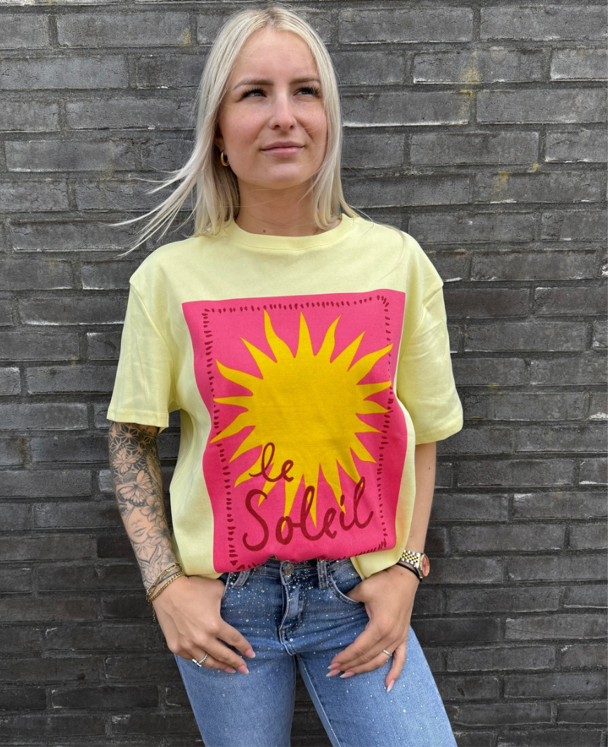 T-shirt Sun yellow