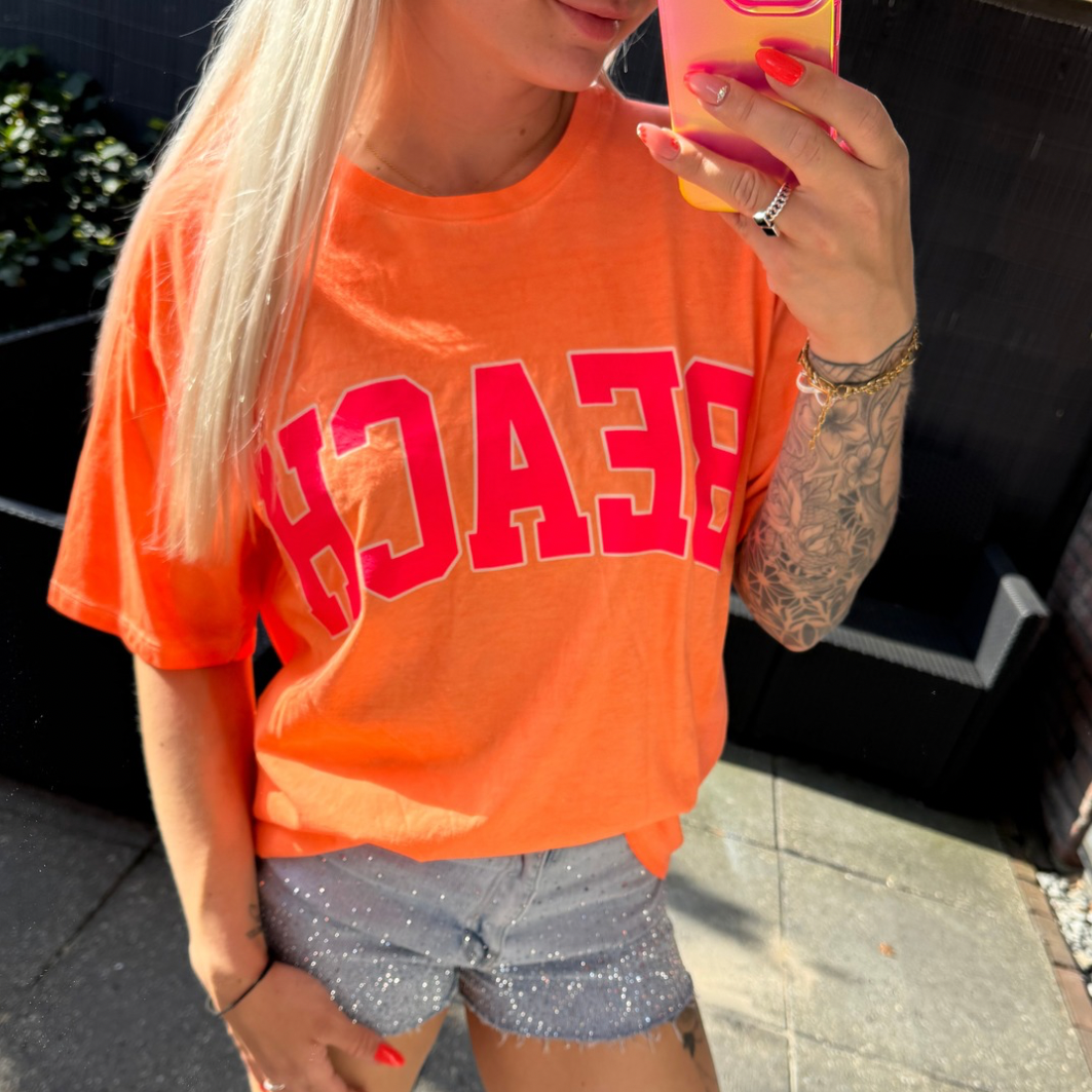 BEACH T-shirt orange