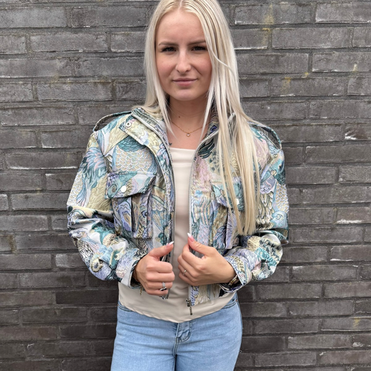 Ambika bomberjasje Goldy papegaai blauw