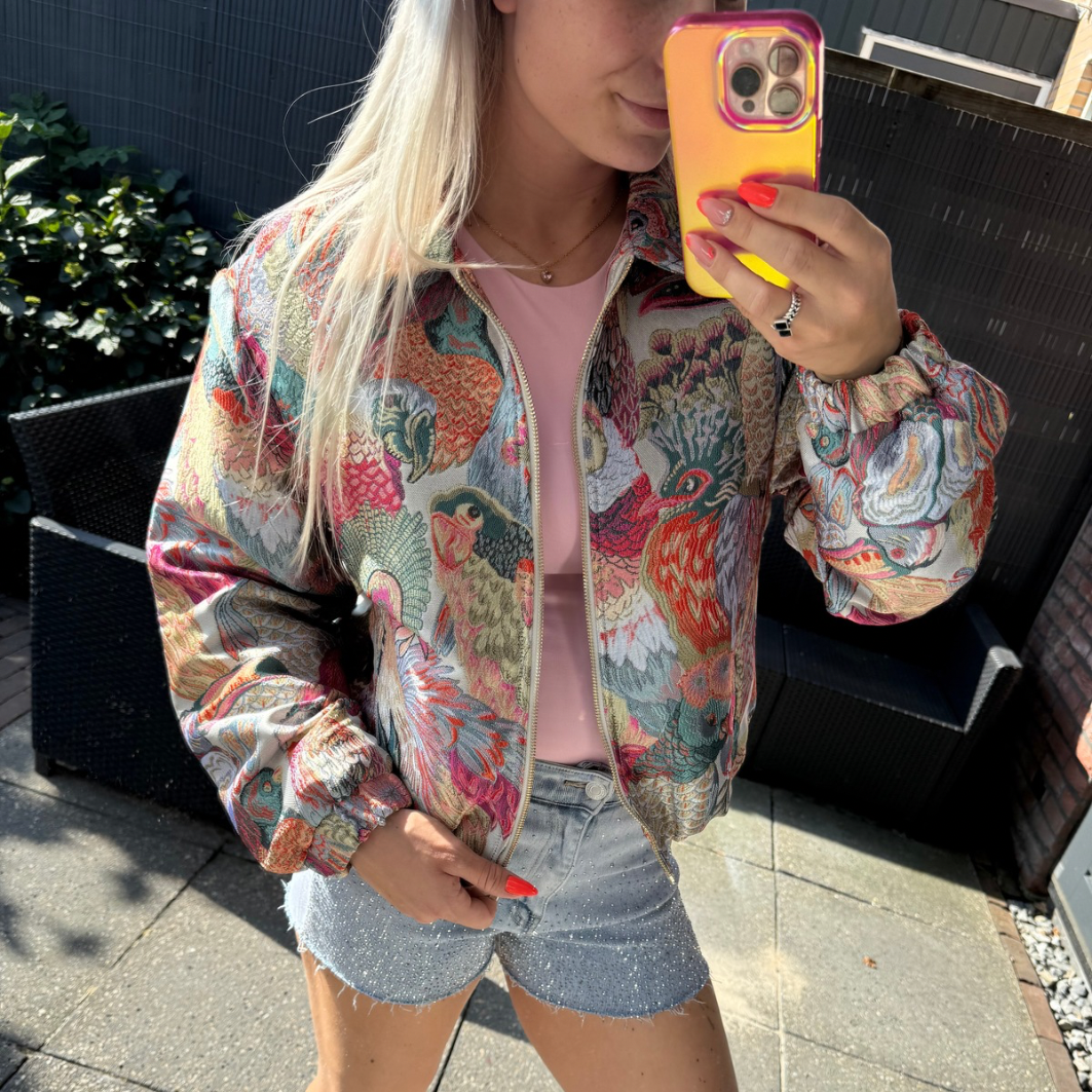 Kzell jacket papegaai