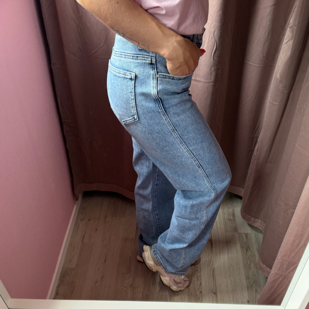 Wide leg jeans denim blue