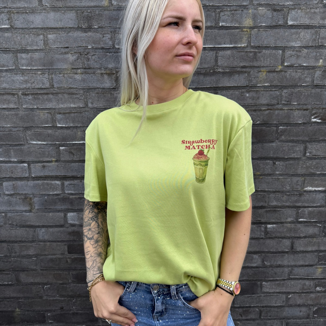 T-shirt Strawberry matcha green