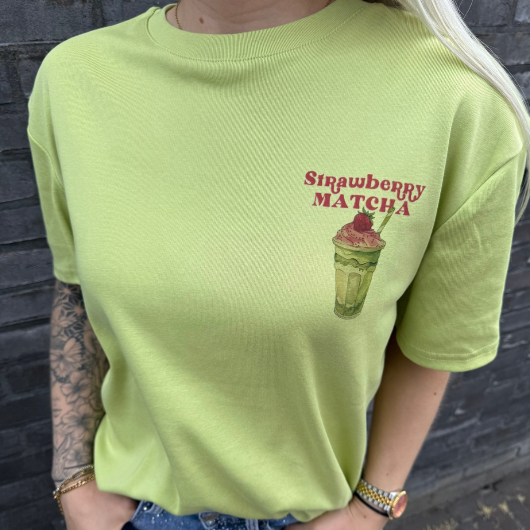 T-shirt Strawberry matcha green
