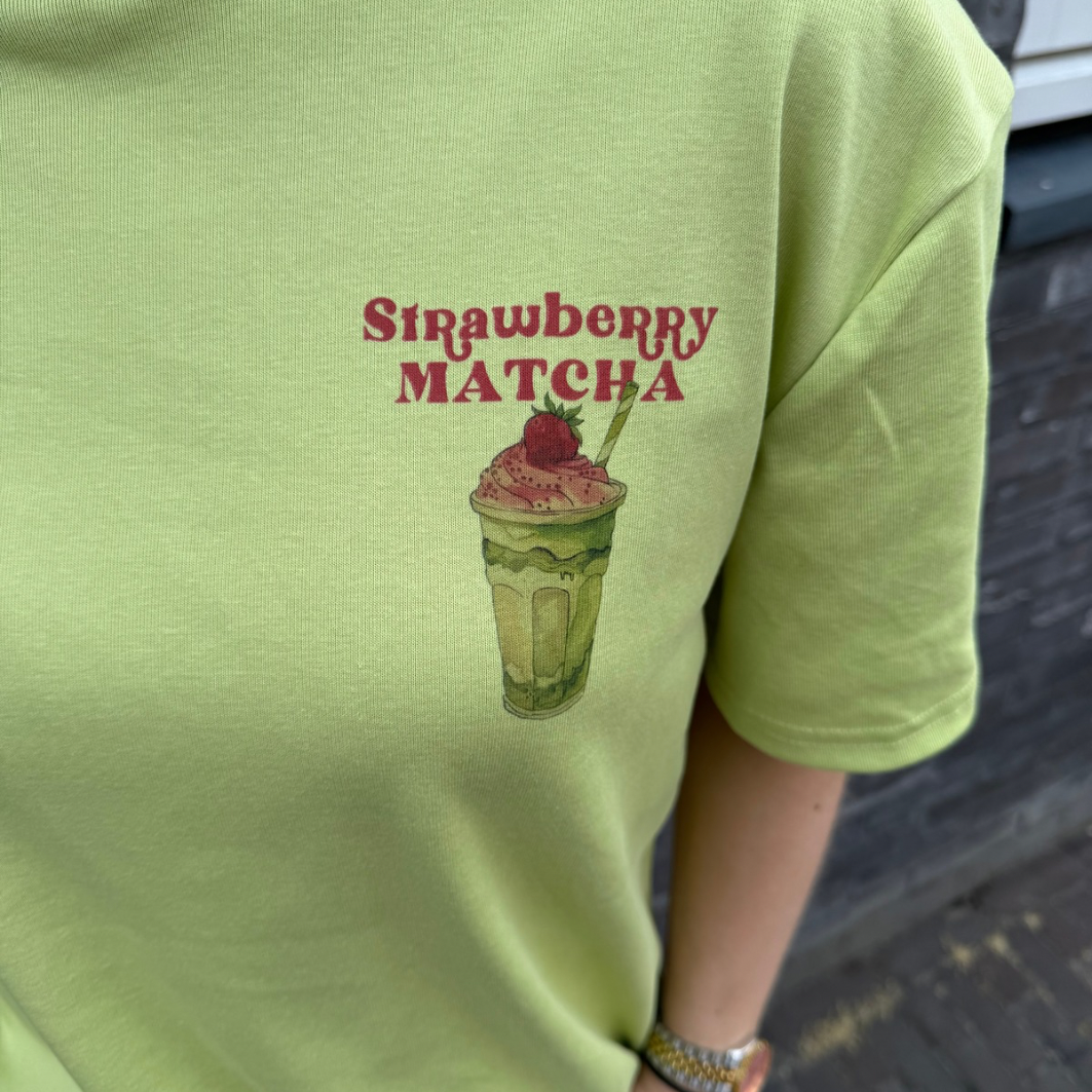 T-shirt Strawberry matcha green
