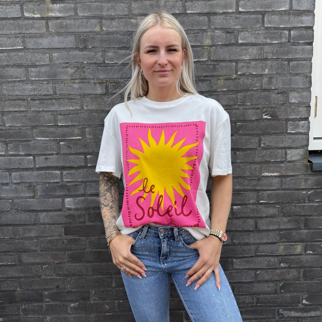 T-shirt Sun white