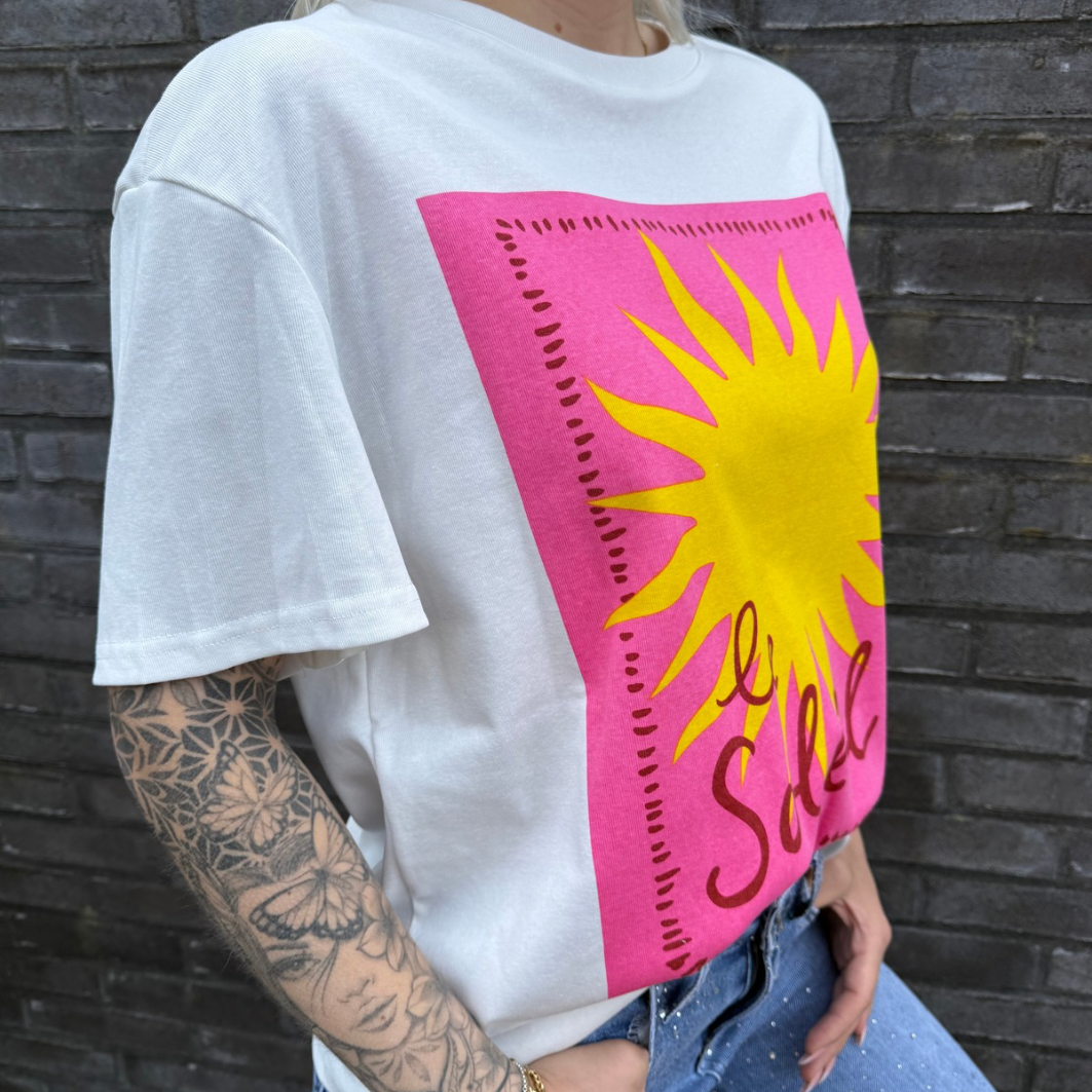 T-shirt Sun white