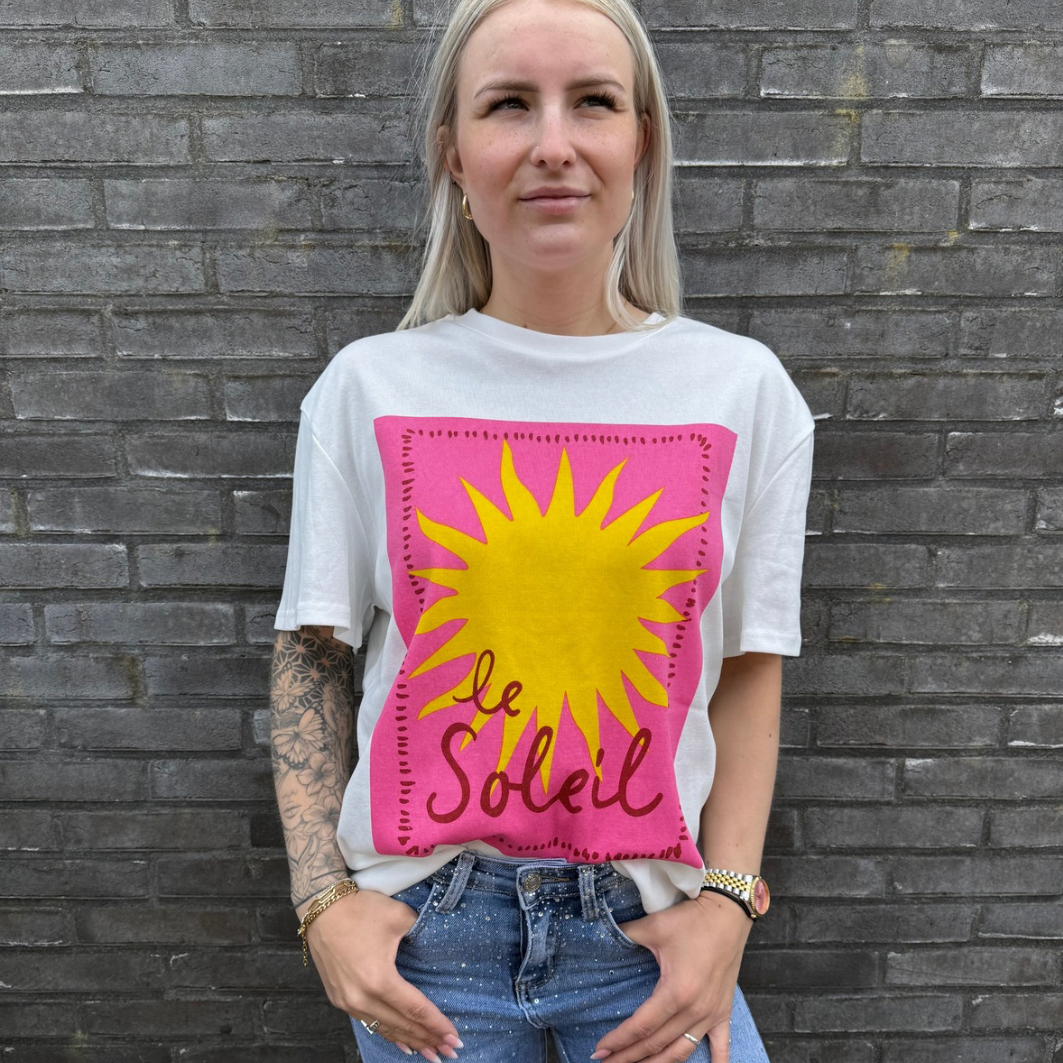 T-shirt Sun white