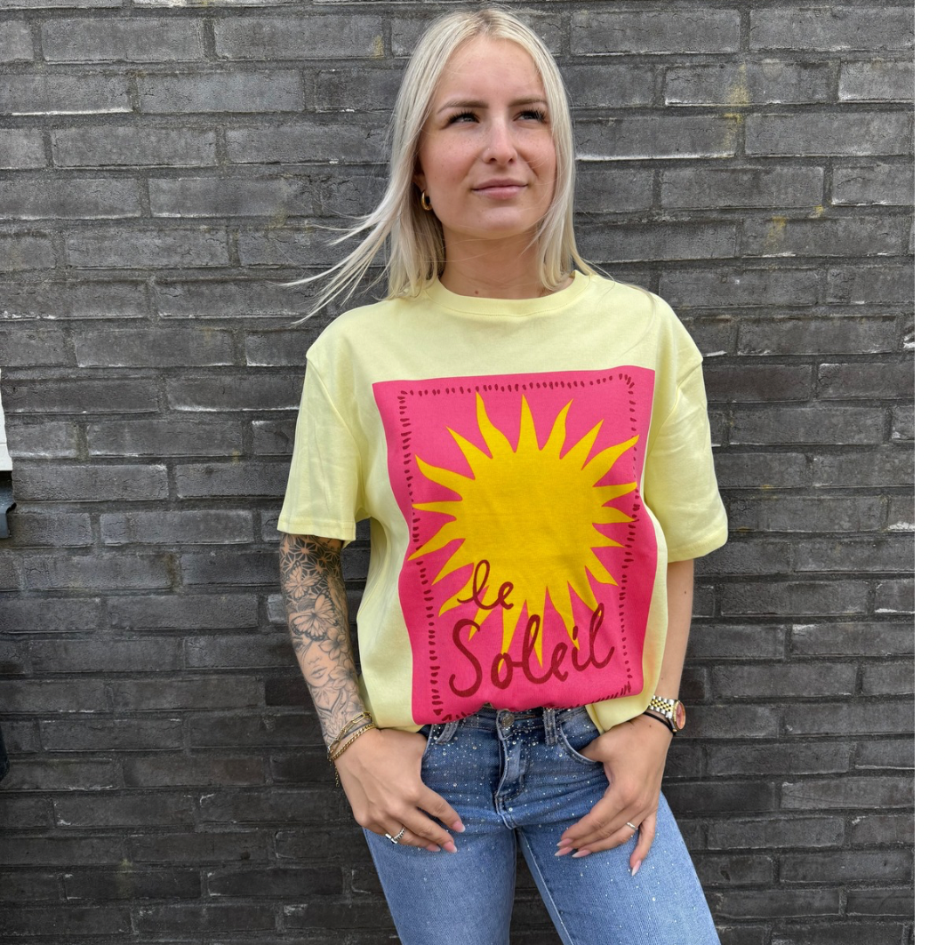 T-shirt Sun yellow