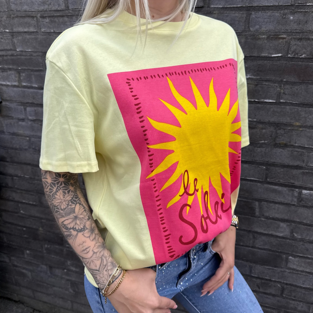 T-shirt Sun yellow