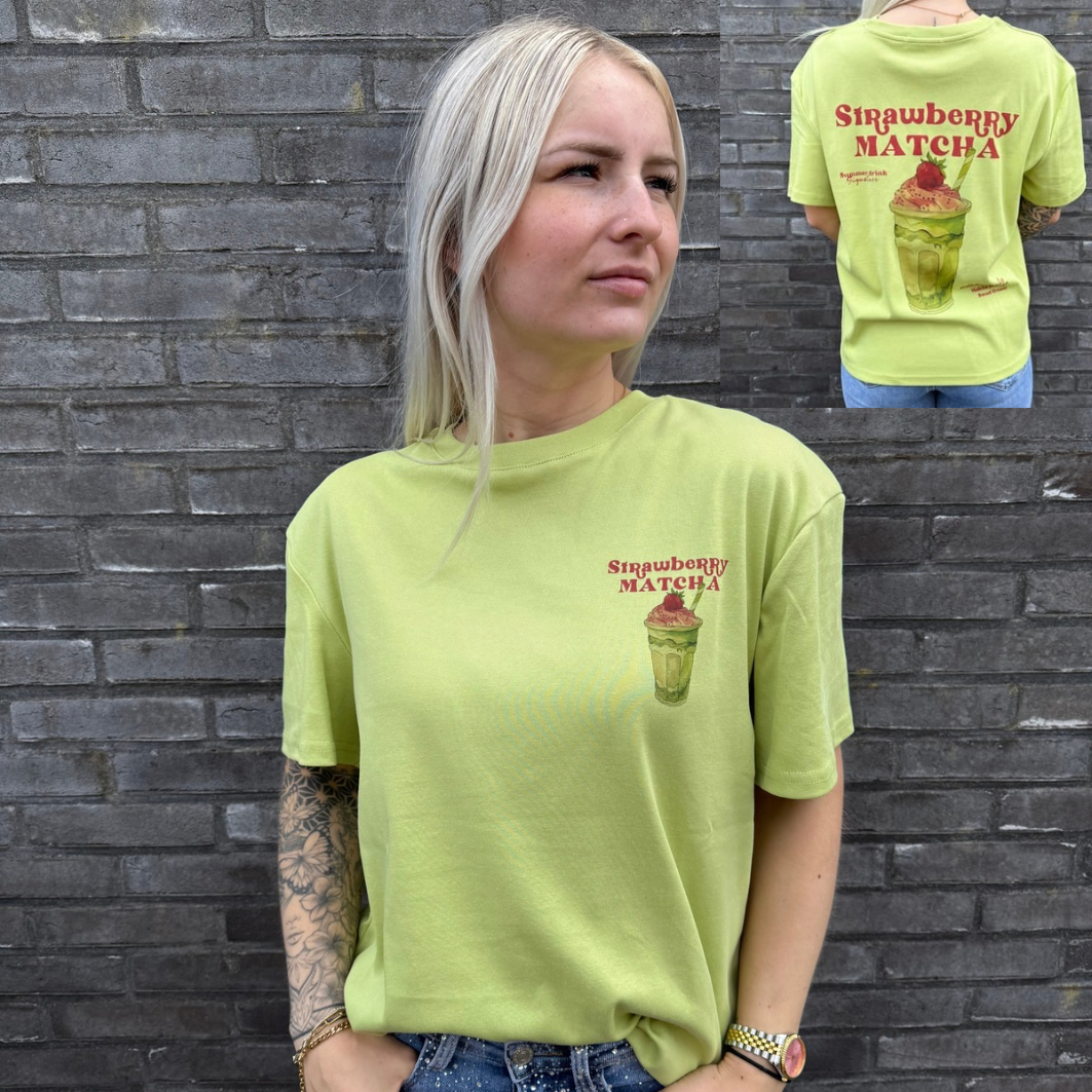T-shirt Strawberry matcha green